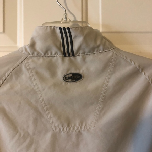 Adidas Khaki Climaproof Windbreaker in Size Medium - Picture 9 of 9